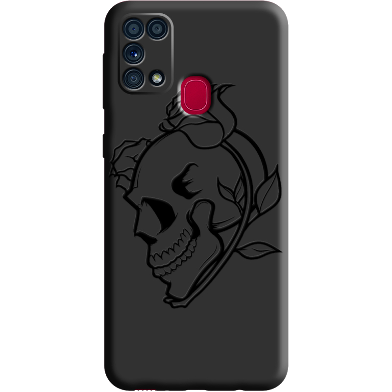 Черный чехол BoxFace Samsung M315 Galaxy M31 Skull and Roses