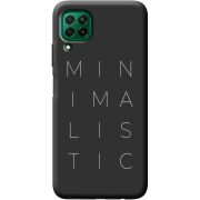 Черный чехол BoxFace Huawei P40 Lite Minimalistic