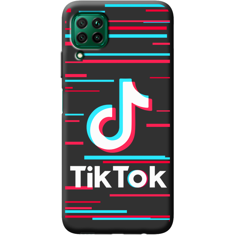 Черный чехол BoxFace Huawei P40 Lite Tik Tok