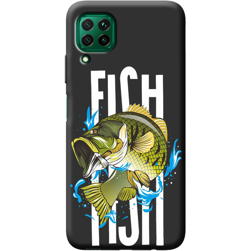 Черный чехол BoxFace Huawei P40 Lite Fish