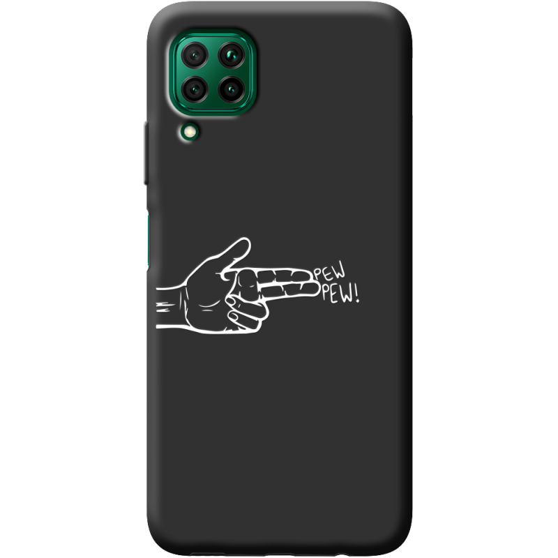 Черный чехол BoxFace Huawei P40 Lite Pew Pew