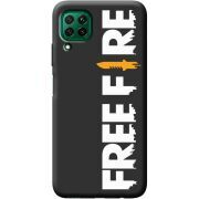 Черный чехол BoxFace Huawei P40 Lite Free Fire White Logo