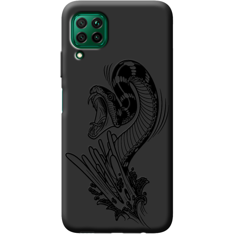 Черный чехол BoxFace Huawei P40 Lite Snake