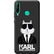 Черный чехол BoxFace Huawei P40 Lite E Cat in Black