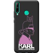 Черный чехол BoxFace Huawei P40 Lite E Pink Karl