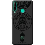 Черный чехол BoxFace Huawei P40 Lite E Dark Coffee