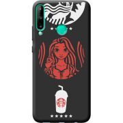 Черный чехол BoxFace Huawei P40 Lite E RedWhite Coffee