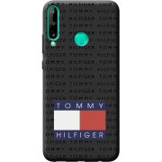 Черный чехол BoxFace Huawei P40 Lite E Tommy Print