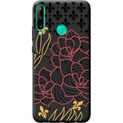 Черный чехол BoxFace Huawei P40 Lite E FranceFlowers