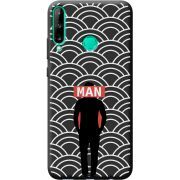 Черный чехол BoxFace Huawei P40 Lite E Man Pattern