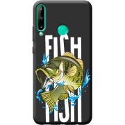 Черный чехол BoxFace Huawei P40 Lite E Fish