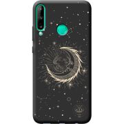 Черный чехол BoxFace Huawei P40 Lite E Moon