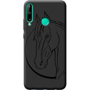 Черный чехол BoxFace Huawei P40 Lite E Horse