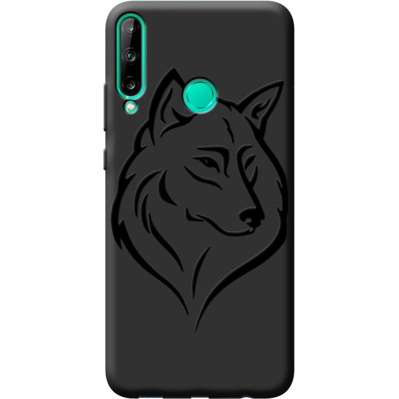 Черный чехол BoxFace Huawei P40 Lite E Wolf