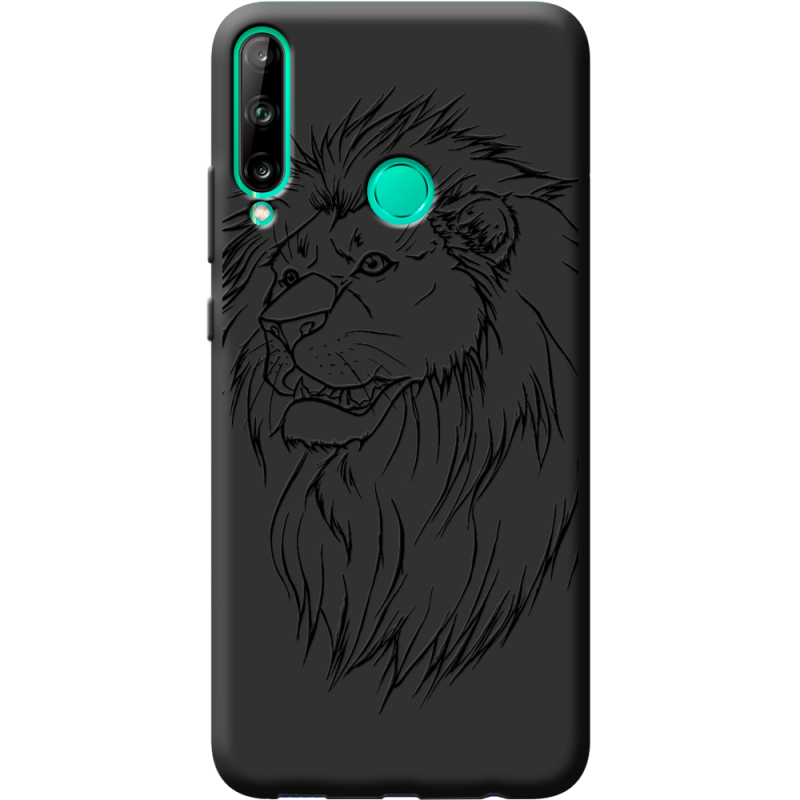 Черный чехол BoxFace Huawei P40 Lite E Lion