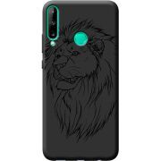 Черный чехол BoxFace Huawei P40 Lite E Lion