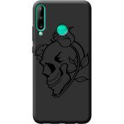 Черный чехол BoxFace Huawei P40 Lite E Skull and Roses