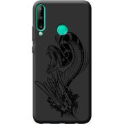 Черный чехол BoxFace Huawei P40 Lite E Snake