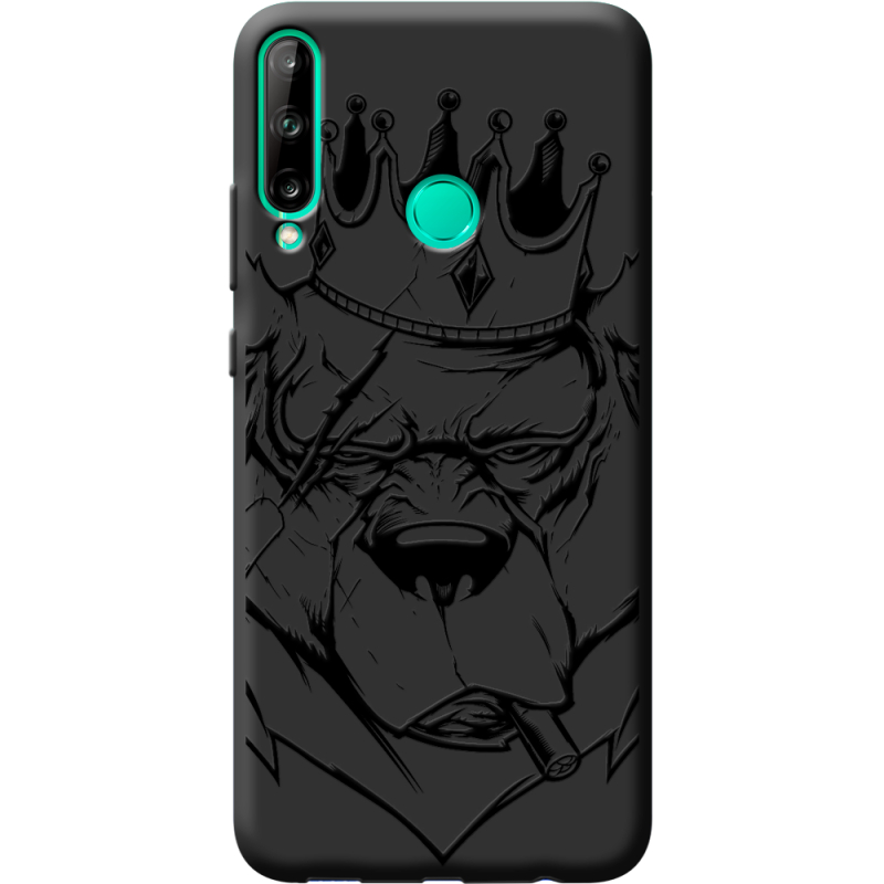 Черный чехол BoxFace Huawei P40 Lite E Bear King