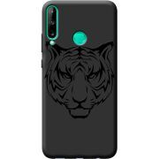 Черный чехол BoxFace Huawei P40 Lite E Tiger