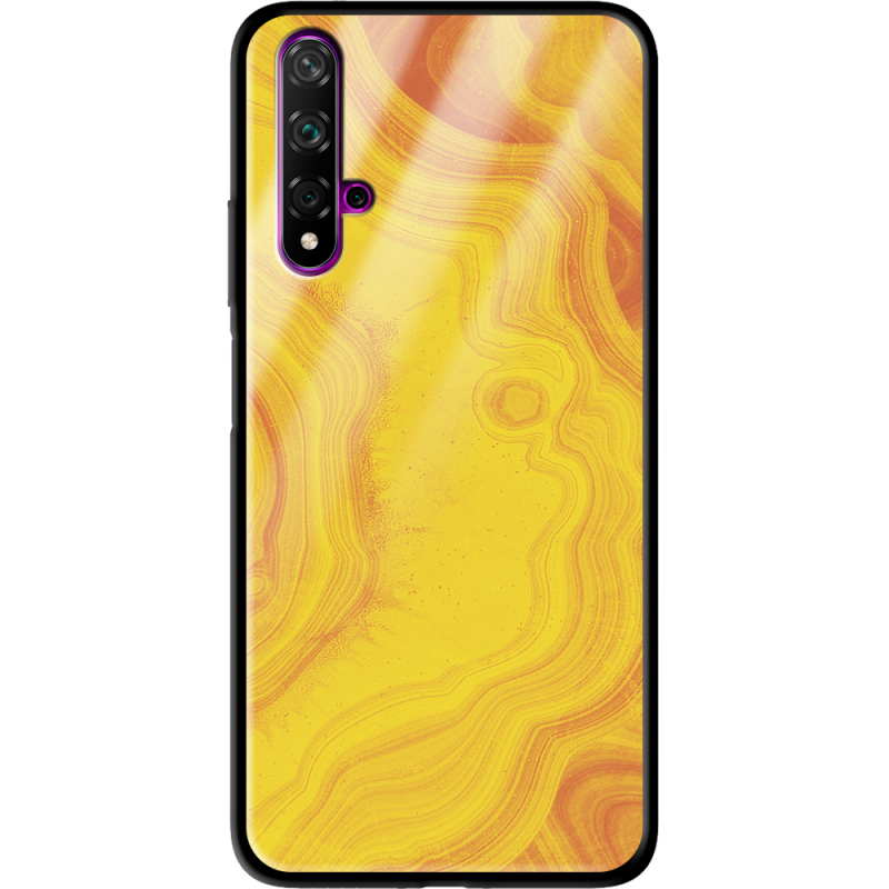 Защитный чехол BoxFace Glossy Panel Honor 20 Yellow Marble