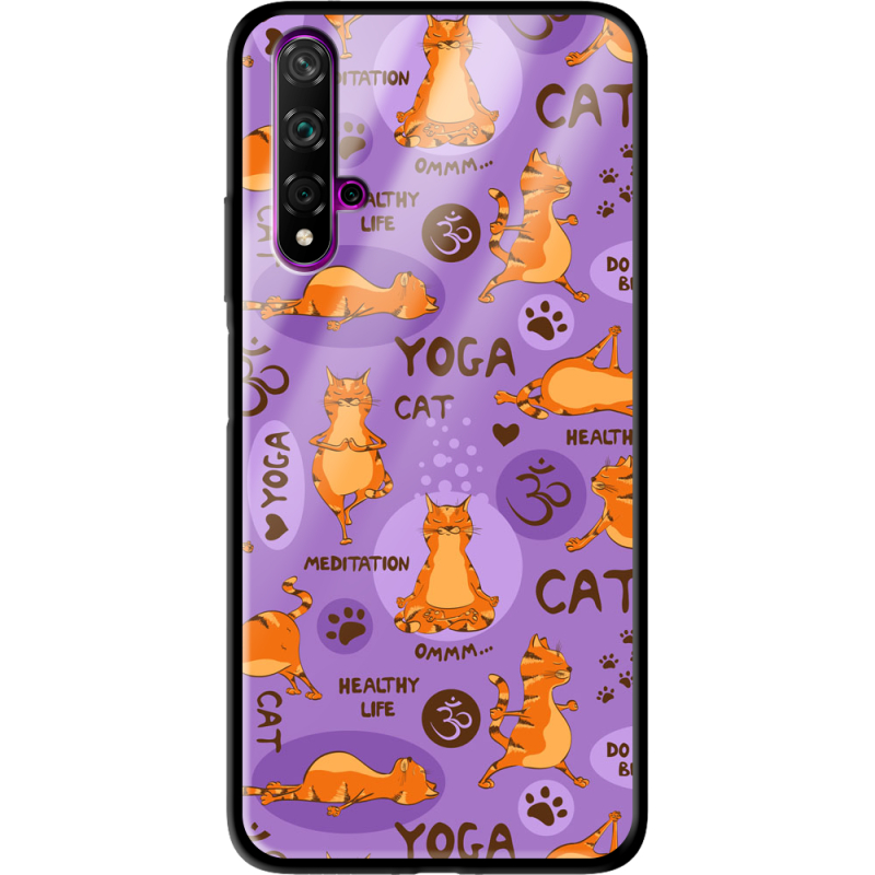 Защитный чехол BoxFace Glossy Panel Honor 20 Yoga Cat