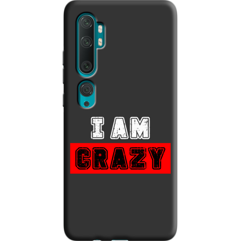Черный чехол BoxFace Xiaomi Mi Note 10 / Mi Note 10 Pro I'm Crazy