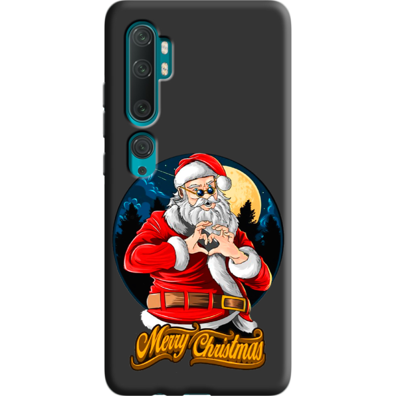 Черный чехол BoxFace Xiaomi Mi Note 10 / Mi Note 10 Pro Cool Santa