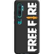 Черный чехол BoxFace Xiaomi Mi Note 10 / Mi Note 10 Pro Free Fire White Logo