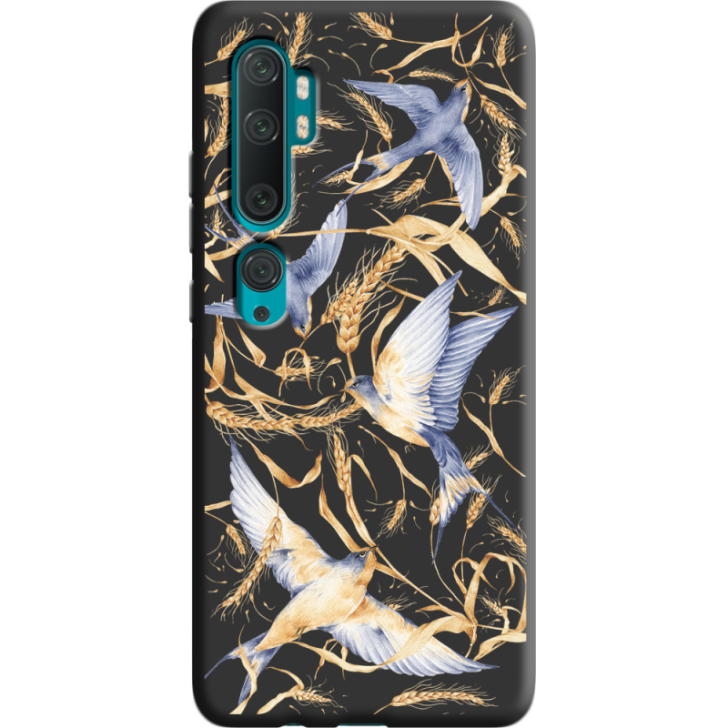 Черный чехол BoxFace Xiaomi Mi Note 10 / Mi Note 10 Pro Ластівки