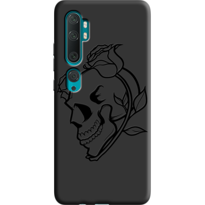 Черный чехол BoxFace Xiaomi Mi Note 10 / Mi Note 10 Pro Skull and Roses