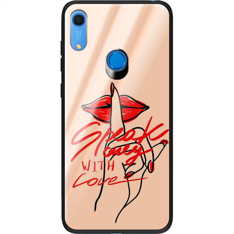 Защитный чехол BoxFace Glossy Panel Huawei Y6s Speak Only Whith Love