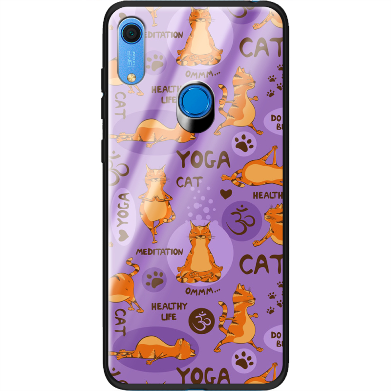 Защитный чехол BoxFace Glossy Panel Huawei Y6s Yoga Cat