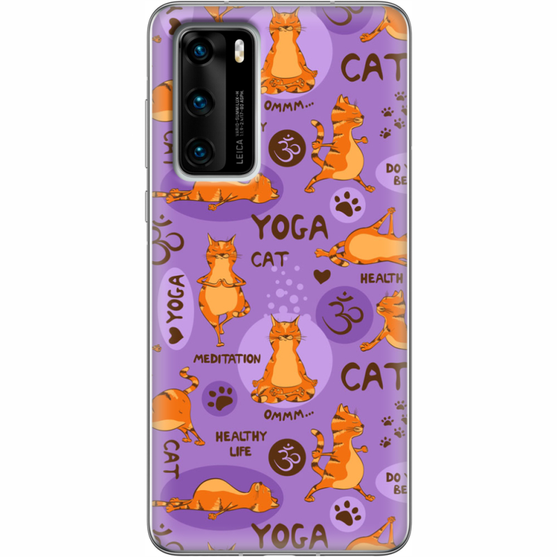 Чехол BoxFace Huawei P40 Yoga Cat