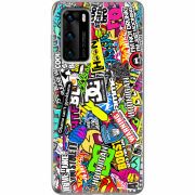 Чехол BoxFace Huawei P40 Multicolored Inscriptions