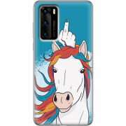 Чехол BoxFace Huawei P40 Fuck Unicorn