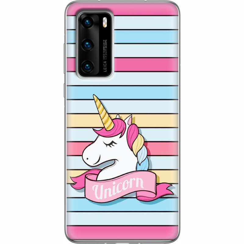 Чехол BoxFace Huawei P40 Unicorn