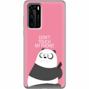 Чехол BoxFace Huawei P40 Dont Touch My Phone Panda