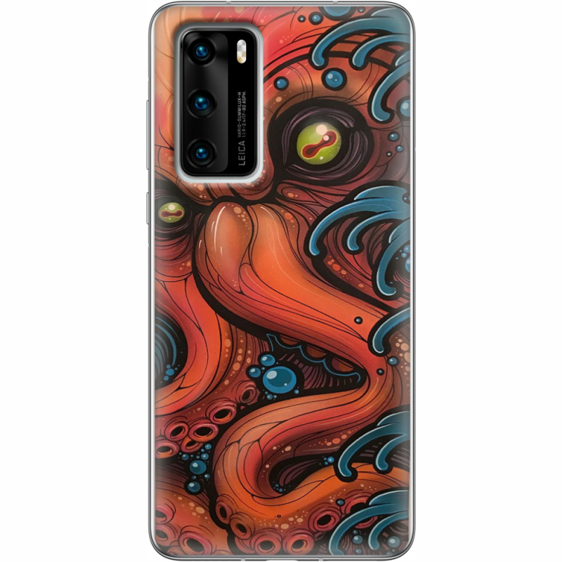 Чехол BoxFace Huawei P40 Octopus