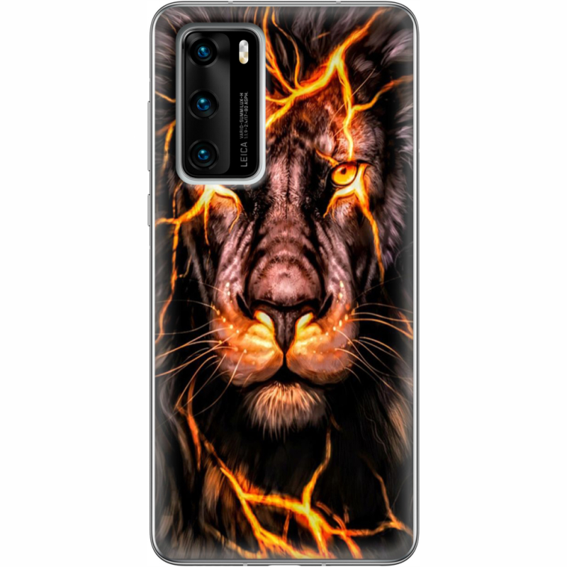 Чехол BoxFace Huawei P40 Fire Lion