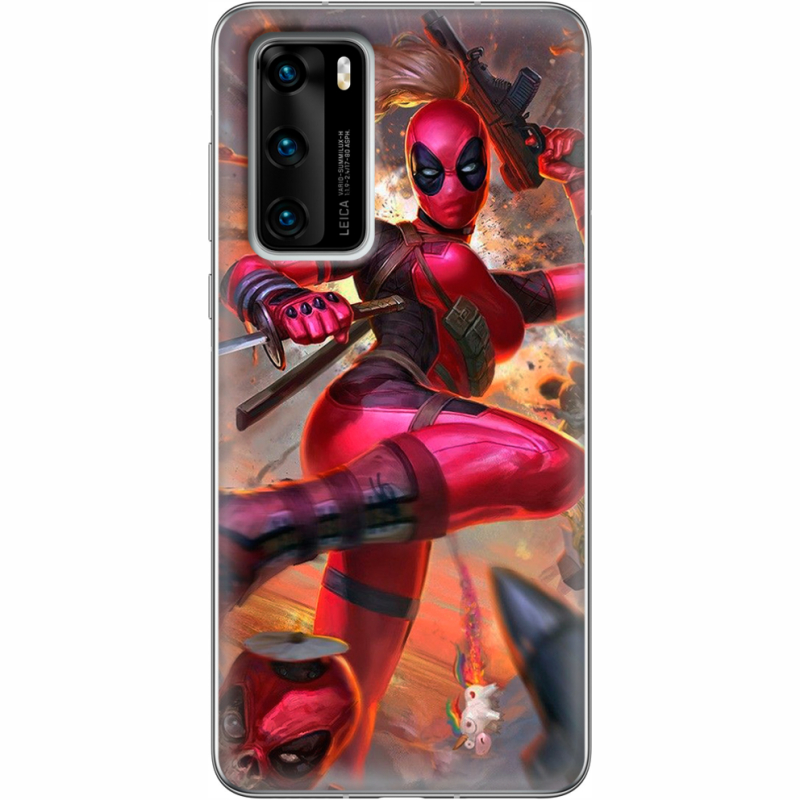 Чехол BoxFace Huawei P40 Woman Deadpool