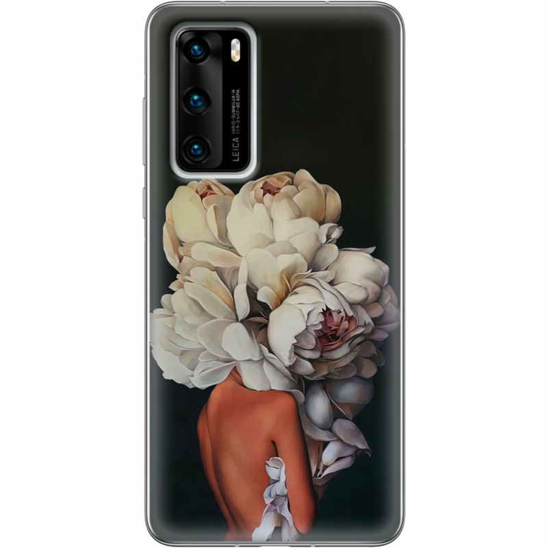 Чехол BoxFace Huawei P40 Exquisite White Flowers