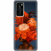 Чехол BoxFace Huawei P40 Exquisite Orange Flowers