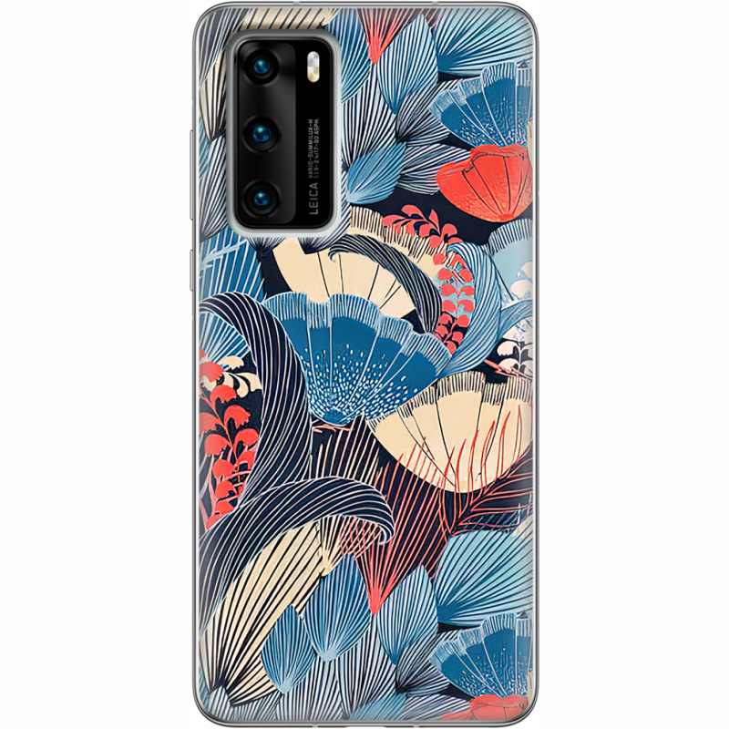 Чехол BoxFace Huawei P40 Blue Herb