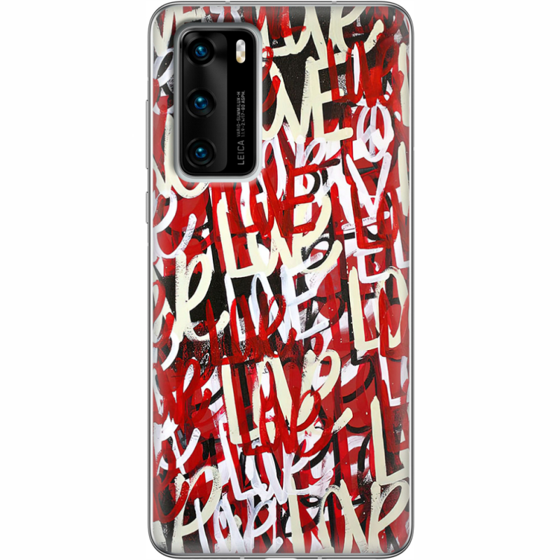 Чехол BoxFace Huawei P40 Love Graffiti