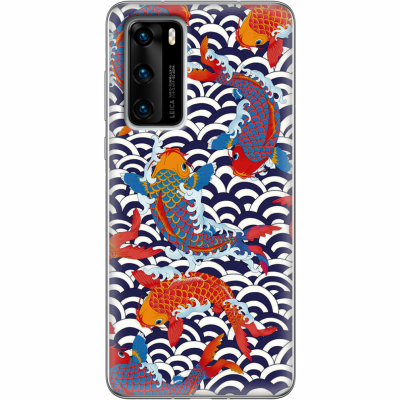 Чехол BoxFace Huawei P40 Koi Fish