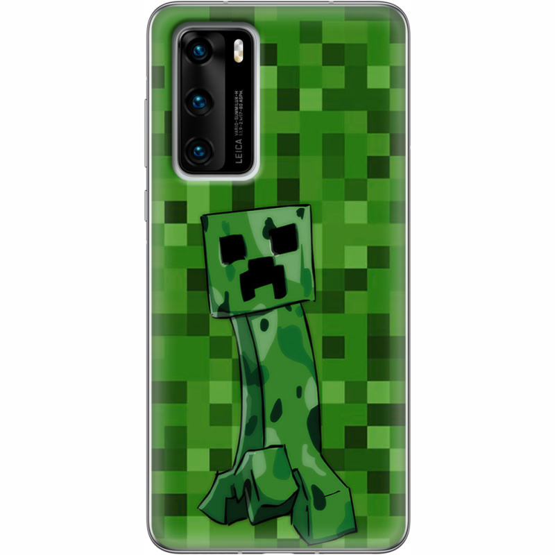 Чехол BoxFace Huawei P40 Minecraft Creeper