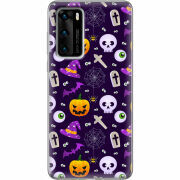 Чехол BoxFace Huawei P40 Halloween Purple Mood