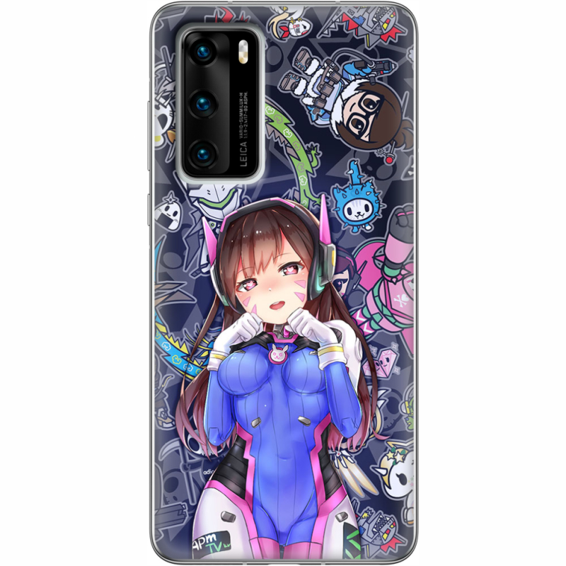 Чехол BoxFace Huawei P40 Overwatch D.VA