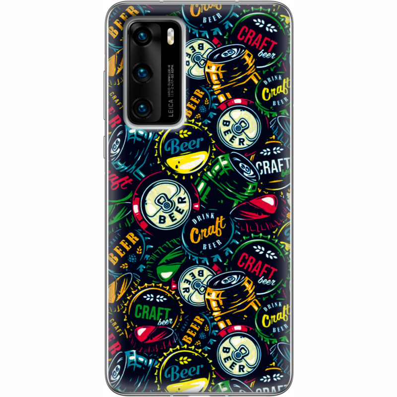 Чехол BoxFace Huawei P40 Bottle Caps